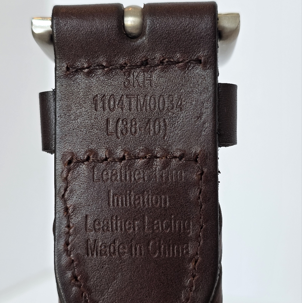 Tommy Bahama Braided Leather Belt Size 38/40 - Picture 7 of 7